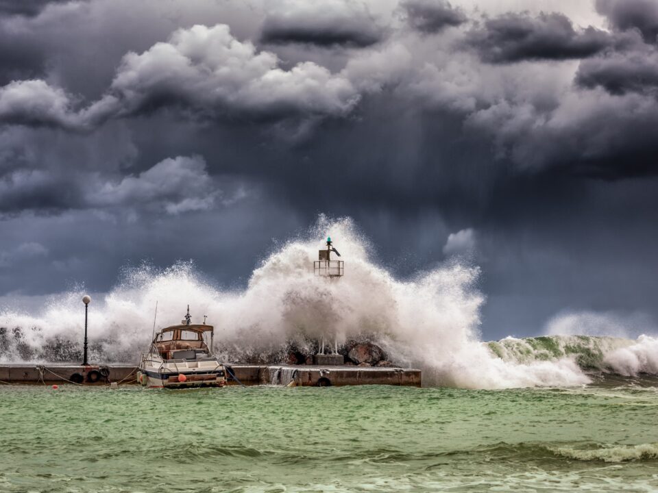 Sturm an der Ostsee Oktober 2023