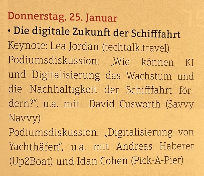 Blue Innovation Dock Podiumsdiskussion mit Up2Boat