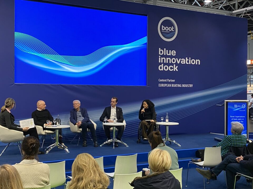 Podiumsdiskussion Blue Innovation Dock im Rahmen der Boot 2023